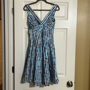 Calvin Klein Dress with Blue and White Dots